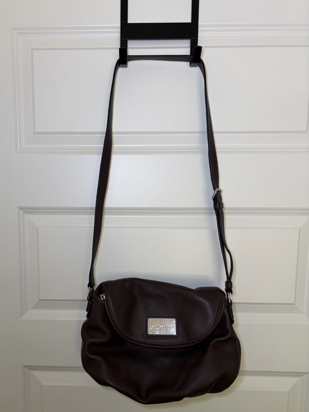 Marc Jacobs Brown Pebbled Leather Crossbody Bag - Excellent Condition